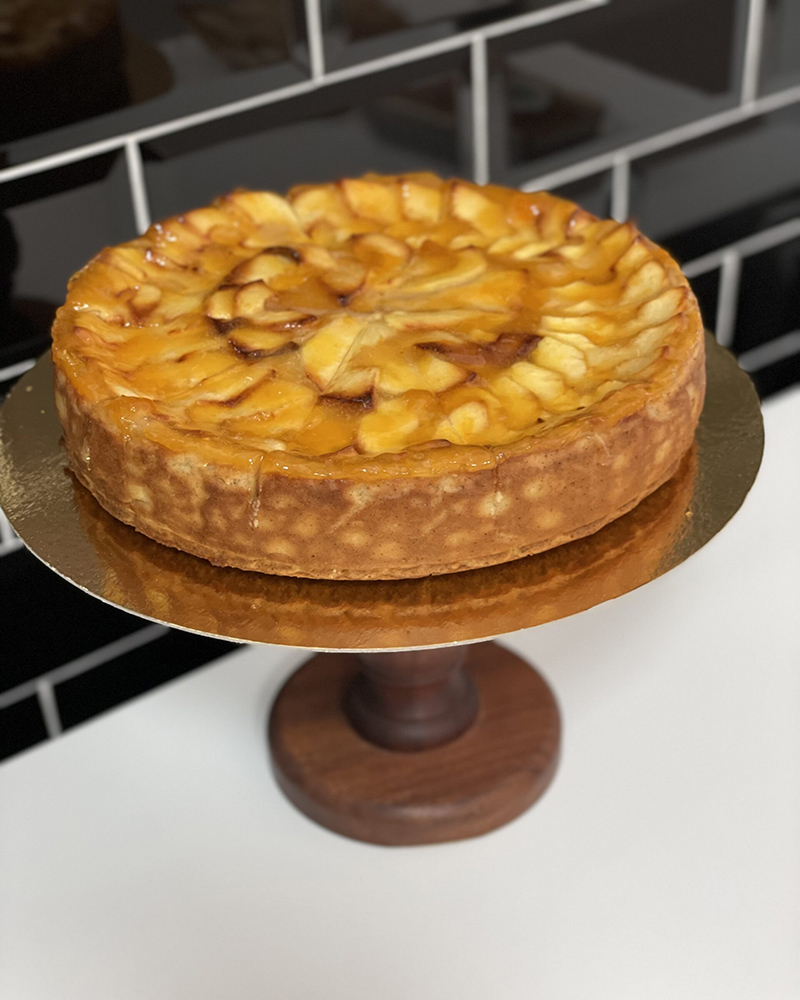 Tarta de manzana cremosa